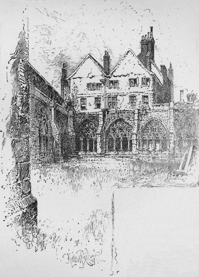 The Cloisters, Westminster Abbey, 1890 od Herbert Railton