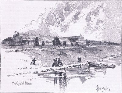 Křišťálový palác v Hyde Parku v Londýně, 1851 našeho letopočtu od Herbert Railton