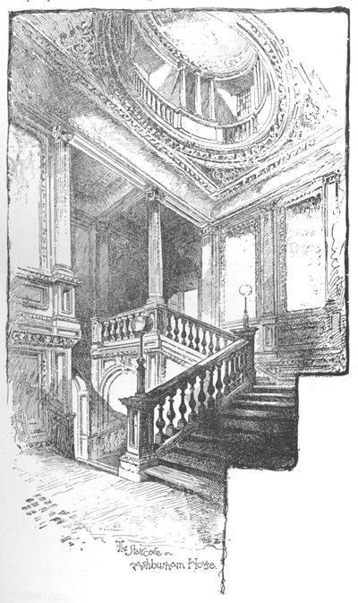 The Staircase, Ashburnham House, 1890 od Herbert Railton