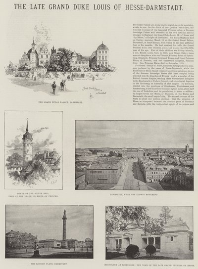Zesnulý velkovévoda Ludvík Hesensko-Darmstadtský od Herbert Railton