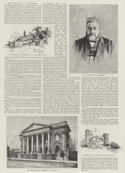 Zesnulý pan CH Spurgeon od Herbert Railton