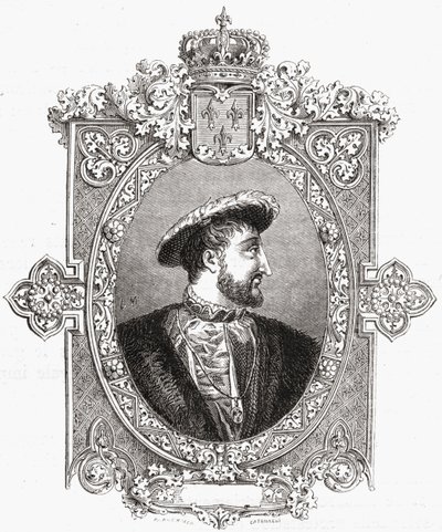 Francois I, vyrytý Pannemaker-Ligny, z „Histoire de la Revolution Francaise“ od Louise Blanca (1811-82) od Hercule Catenacci