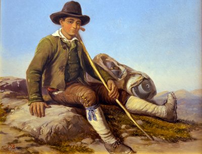 Berger de la Brigue, c1850 (olej na plátně) od Hercule Trachel