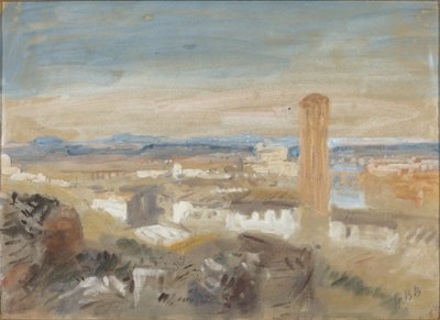 Campanile mezi ruinami od Hercules Brabazon Brabazon