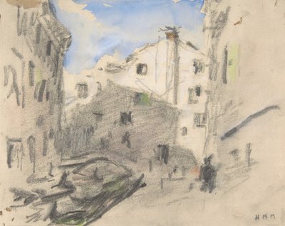 Benátská pouliční scéna, 19. století. od Hercules Brabazon Brabazon