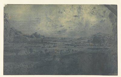 Horské údolí s oplocenými poli od Hercules Segers