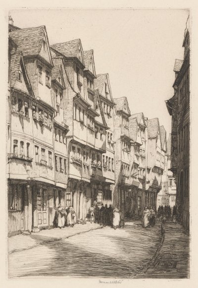 Klostergasse, Frankfurt od Herman Armour Webster