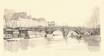 Pont Neuf při pohledu ze zdymadel, 1915 od Herman Armour Webster