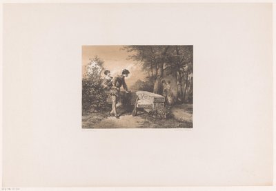 Dva páry v parku od Herman Frederik Carel ten Kate