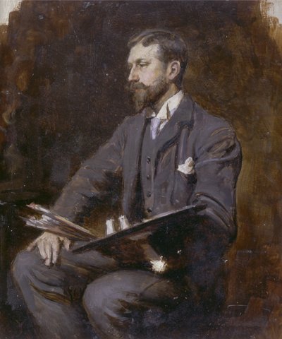 Možný autoportrét, cca 1890-1900 od Herman Gustave Herkomer