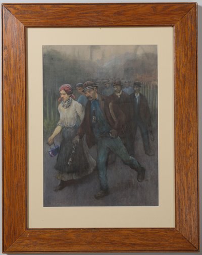 Chodící horníci s hornickou ženou od Herman Heijenbrock