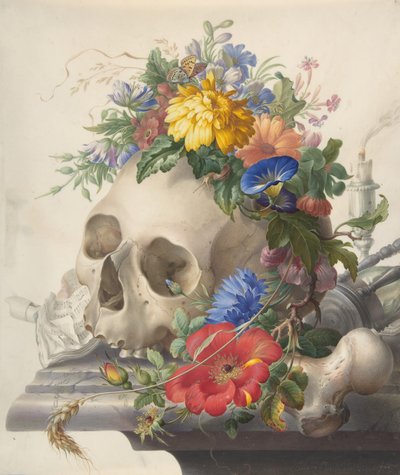 Vanitas Still Life, n. d. od Herman Henstenburgh