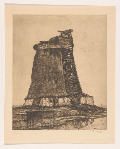 Molen (název na objektu) od Herman Heuff (signed by artist)