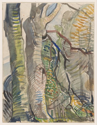 lesní krajina od Herman Kruyder (signed by artist)