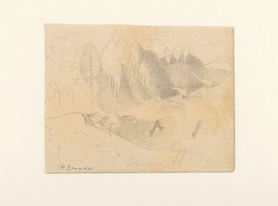 Údolí s pasoucím se dobytkem od Herman Kruyder (signed by artist)