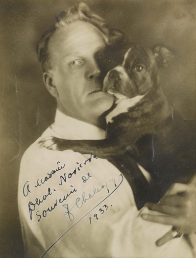 Portrét zpěváka Feodora Ivanoviče Chaliapina 1873-1938, c. 1930. od Herman Mishkin