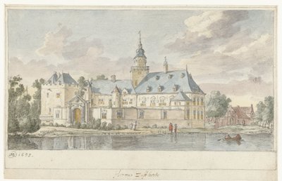 Pohled na hrad Nijenrode od Herman Saftleven