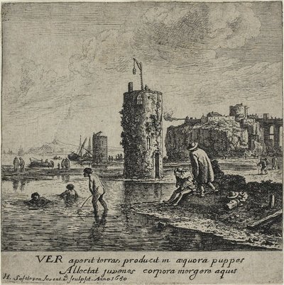 Spring od Herman Saftleven