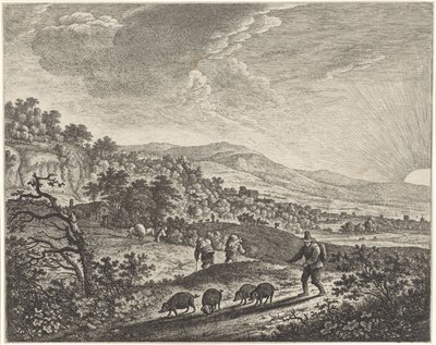 pastevec vepřů od Herman Saftleven