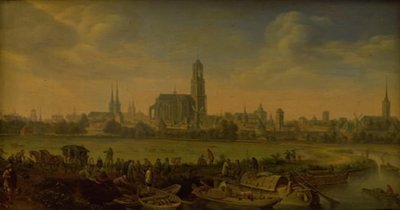 Pohled na Utrecht od Herman Saftleven