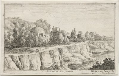 Různé pohledy v Římě a okolí: St. Adriano na Via Flaminia, 1653. od Herman van Swanevelt