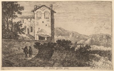 Pro z Porta Pia (vila mimo Porta Pia) od Herman van Swanevelt