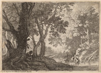 Salmacis a Hermaphroditus od Herman van Swanevelt