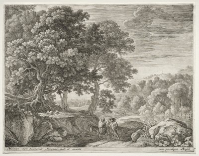 Útěk do Egypta, c. 1652-1654. od Herman van Swanevelt