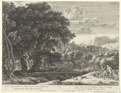 Venuše a Adonis na lovu Příběh Adonise (název série) od Herman van Swanevelt