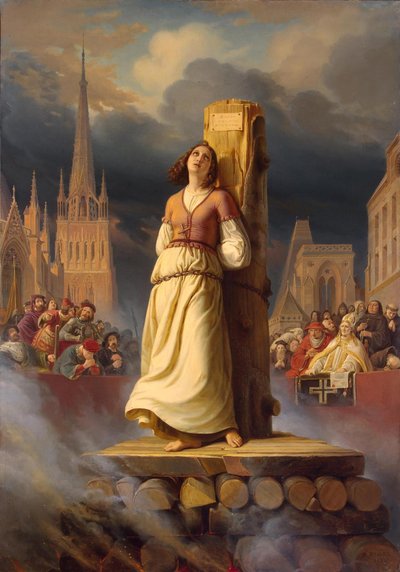 Johanka z Arcsu Smrt na hranici, 1843 od Hermann Anton Stilke