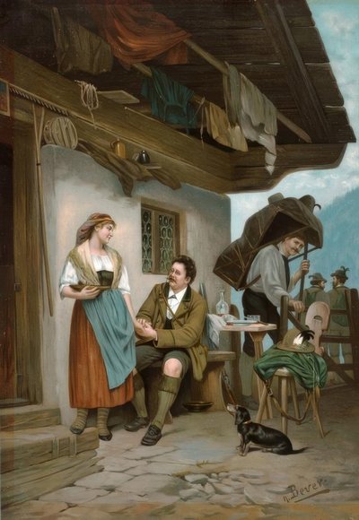 Letní návštěvníci Alm od Hermann Bever