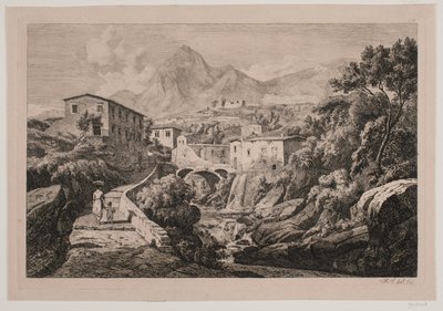 Mlýnský rybník v Amalfi od Hermann Carmiencke