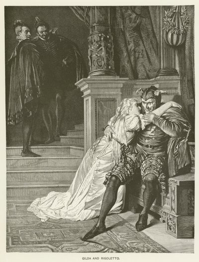 Gilda a Rigoletto od Hermann Kaulbach