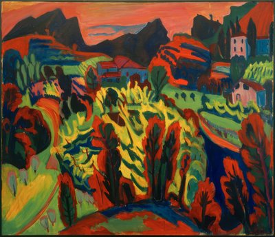 Horská krajina Ticino od Hermann Scherer