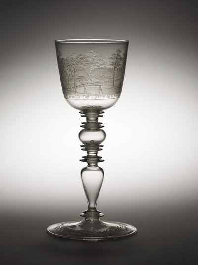 Pohár, cca 1680 (sklo) od Hermann Schwinger