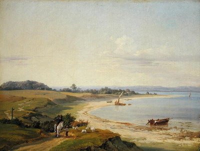 Pobřežní krajina (olej na papíře položený na palubě) od Hermann Soltau