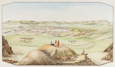 Fort Keogh, teritorium Montany, ca. 1877-1881. od Hermann Stieffel