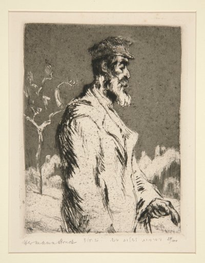 Mužská postava poloviční délky od Hermann Struck