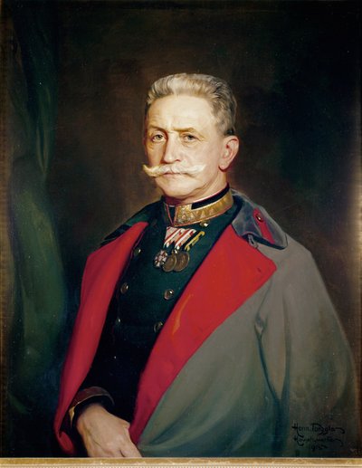 Rakouský polní maršál Franz Conrad von Hoetzendorf ... (olej na plátně) od Hermann Torggler
