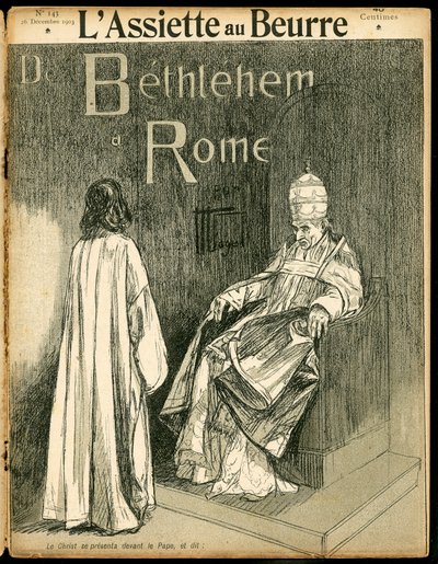 Obálka "The Butter Plate", číslo 143, Satirique en N & B od Hermann Vogel