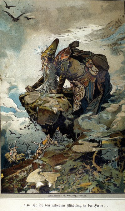 Ilustrace Vogela k příběhu bratří Jacoba (1785-1863) a Wilhelma (1786-1859) Grimmů od Hermann Vogel