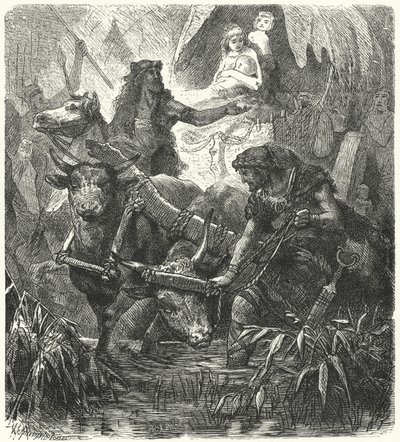 Stěhování starověkých Árijců v Indii od Hermann Vogel
