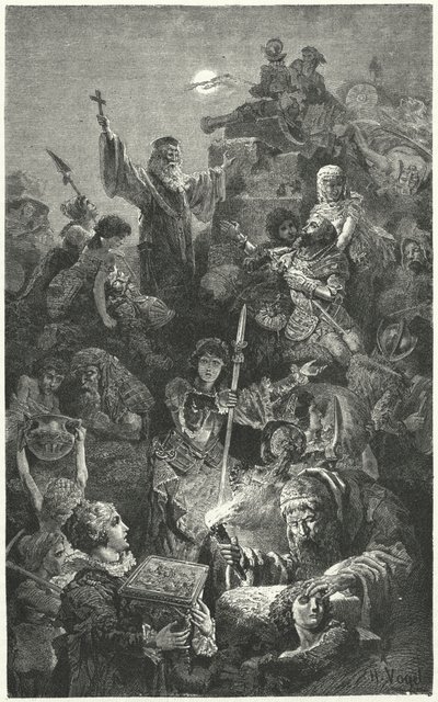 Obléhání benátského města Nikósie Osmany, 1570 od Hermann Vogel