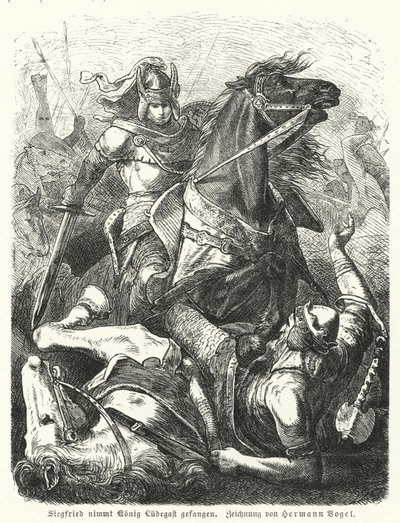 Siegfried zajal krále Ludegasta od Hermann Vogel