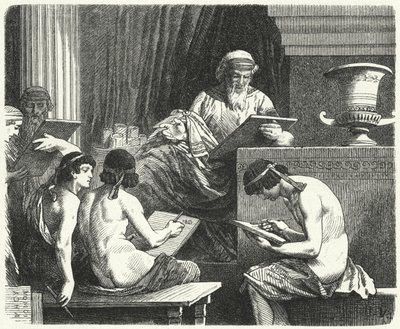 Solon, zákonodárce Atén od Hermann Vogel