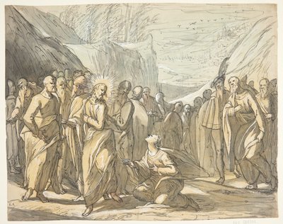 Kristus a kananejská žena. od Hermann Weyer
