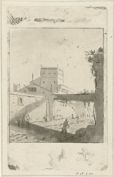 Panoráma města Italská krajina od Hermanus Fock