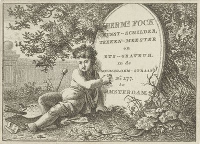 Vizitka Hermanus Fock od Hermanus Fock