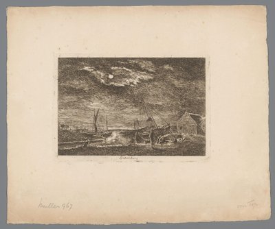 Pohled na Spakenburg Spakenburg (název na objektu) Objevující se krajiny (název série) od Hermanus van Brussel