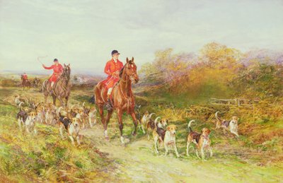 Lovecká scéna od Heywood Hardy